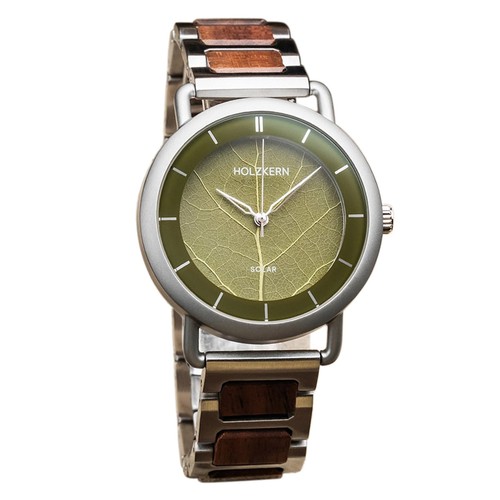 Holzkern herrenuhr solar - solar, lauri