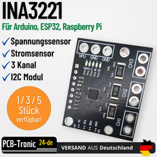 INA3221 3 Kanal I2C Sensor Strom Current Spannung Voltage Power Monitor Arduino
