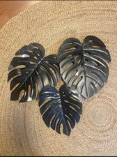 Wandbild Metall Monstera Boltze Home Neu 60 Cm Deko Bild Schwarz 