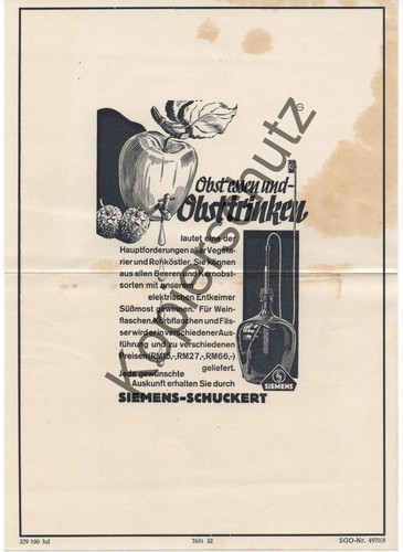 Siemens schuckert werbung - siemens, |