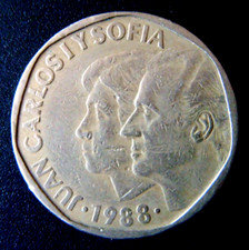 Münze 500 Pesetas 1988 König