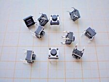 S08- 10 Stk Mini-Taster  Kurzhubtaster  Mikrotaster  Eingabetaster 6x6x4,3mm 12V