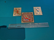 Eishockey WM 1978 mehrere Sticker Aufkleber