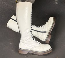 Dr. Martens 1 B60, 20 Loch. Leder. Weiß. Gr. EU 40