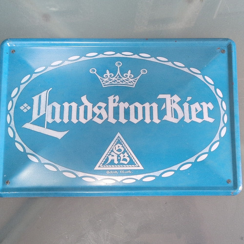 Landskron blechschild - landskron,