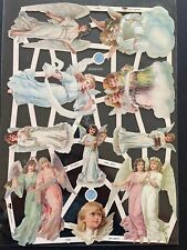 # NEU # GLANZBILDER # EF 7438 Engel Jubiläumsbogen aus dem Jahr 2023 Glimmer #