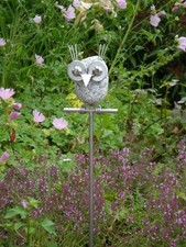 Edelstahl Gartendeko Eule Mia