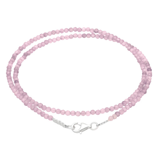 Rosenquarz perlenkette - rosenquarz, 2