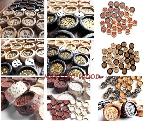 Handarbeit holz backgammon - 30,