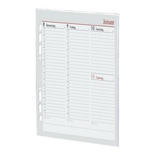 BSB Manager A5 2026 Kalendarium 2 Seiten / 1 Woche vertikal (02-0096)