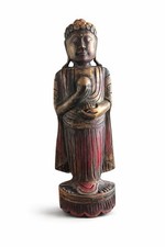 Holz / Buddha stehend /