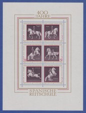 Österreich 1972 Blockausgabe Pferde Spanische Reitschule Mi.-Nr. Bl. 2 