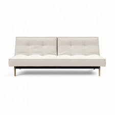 Splitback Schlafsofa Sofa Klappcouch Couch Schlafcouch Designcouch 210x90cm weiß