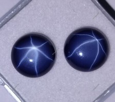 6 Strahlen Blauer Stern Saphir