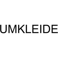    UMKLEIDE   Folienbeschriftung  Aufkleber Folie Türschild schwarz glänzend NEU