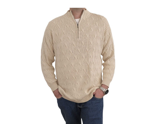 Herren vintage pullover creme - herren,