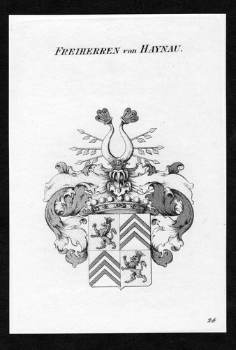 1820 haynau wappen - ca.,