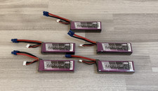 5x Hacker TopFuel ECO-X 1300mAh 3S LiPo Akku 25C - EC3-Stecker - Traxxas VXL