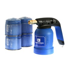 Lötlampe + 4 Kartuschen