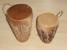 Alte Afrikanische Trommeln  mit Rassel (Doumbek, Bongo ?) Handgefertigt