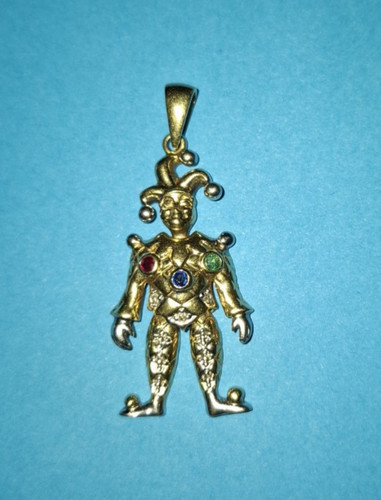 Clown anhänger 585er - gold, 3