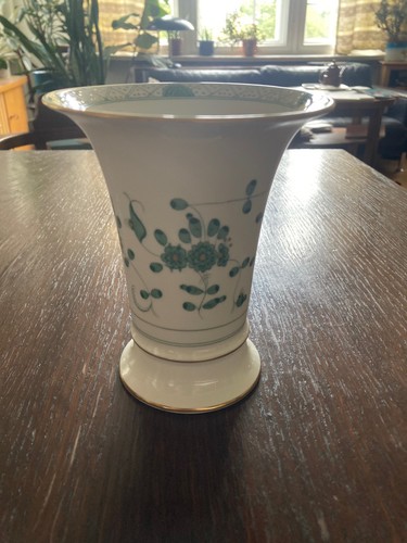 Meissen vase indisch grün - meissen,