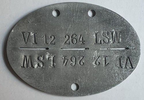 Erkennungsmarke luftschutz - erkennungsmarke,