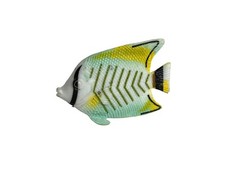 Sparren-Falterfisch Kunststoff-Exemplar Zickzack-Markierungen Aquarium Deko 56mm