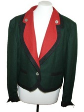 JULIUS LANG KURZE DAMEN WOLLE TIROLER TRACHTEN WALK JACKE GEWALKT LODEN  Gr. 44