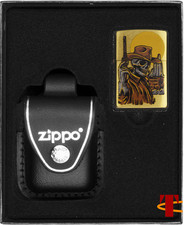 ZIPPO Feuerzeug-Set WILD WEST SKELETON Geschenk No3