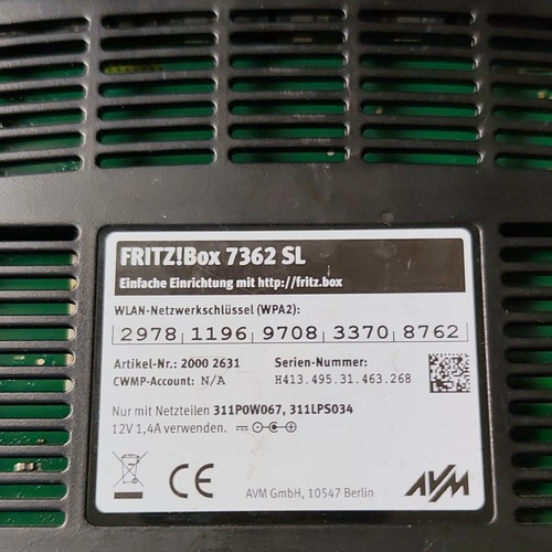 Avm fritz box 7362 wlan - 7362, dsl