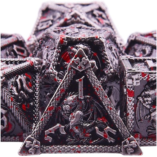 Metall würfel set teilig - metall, 7-teilig