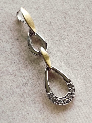 Gold kette anhänger bicolor - gold,