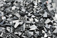 100 x Lego® Dachsteine Schräg Slope Rot Blau Gelb Tan Schwarz Weiß Braun Grau 