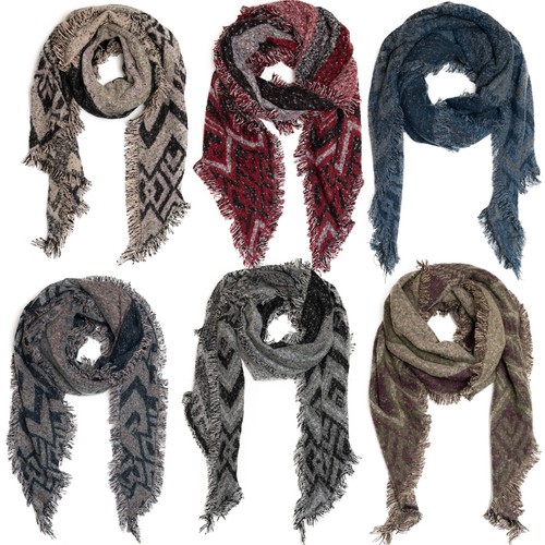 Xxl winterschal damen meliert - xxl,