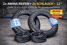 2 awina Reifen 2x Schlauch 12"