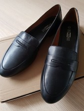 Schwarze Mokassins Damen