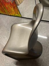 Vitra Panton Classic Chair, origin. histor. Designer-Stuhl, rare Silber-Edition 