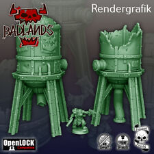 Tabletop Gelände Scatter Terrain Gebäude - Silos im Ork-Design