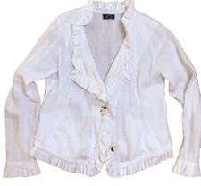 Aurea Vita Jacke Gr. M weiß Leinen zu Ewa