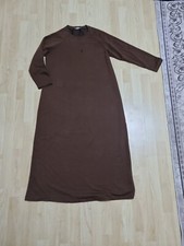 Damen Maxikleid Braun 40/42 M Kleid lang Tesettür Hijab