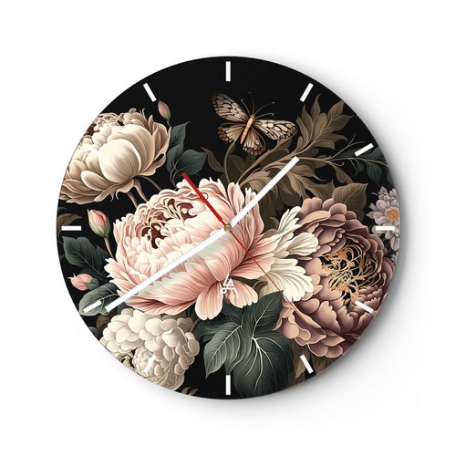 Modern wanduhr 30x30cm rund - modern,