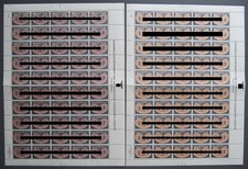 GENERALGOUVERNEMENT DIENST MiNr. 14/15 (1940) 50er Bögen postfrisch/** - € 600