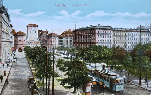München isartor 1910 - ak,
