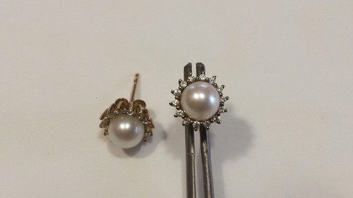 Ohrstecker 333 gold mit - ohrstecker,
