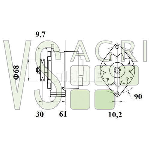Lichtmaschine ia0560 mg400 - ia0560,