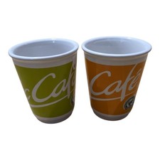 2x McCafe 2008 Sammeltasse Becher McDonalds Tasse (grün, orange)