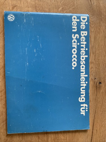 Betriebsanleitung scirocco - betriebsanleitung, vw