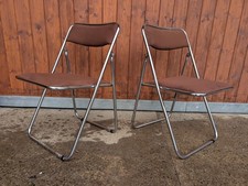 Vintage Klappstuhl Chrom 70s