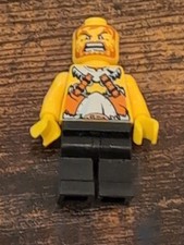 Lego Mini Classic Vikings Wikinger Kämpfer  Kopf und Torso gelb Beine schwarz